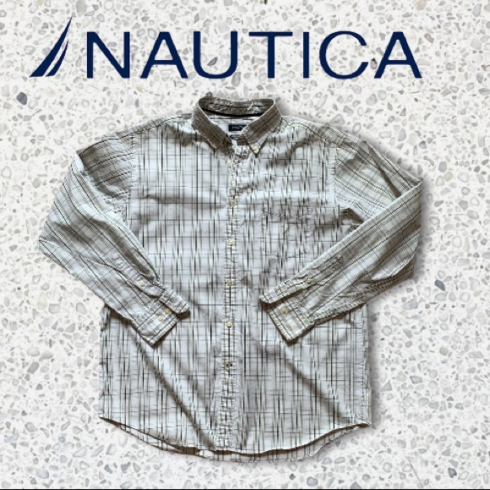 Vintage Nautical large button down shirt - Picture 3 of 10